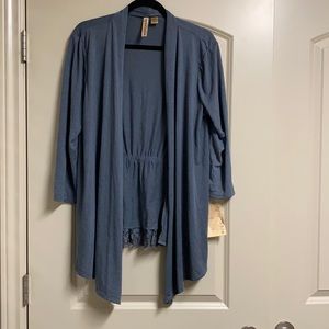 Blue grey gunmetal color over shirt